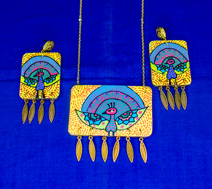 Keki Necklace Set, Handpainted : Handmade