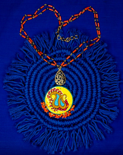 Amrpali Necklace Set, Handpainted  : Handmade