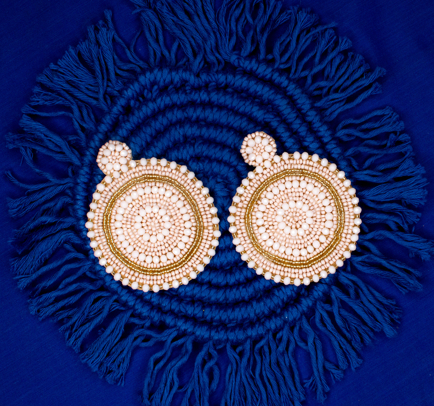 Devanshi Embroidered Earrings : Handmade