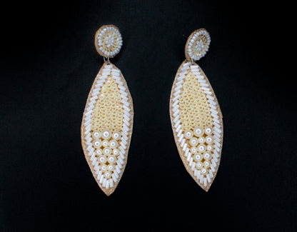 Khushbu Embroidered Earrings : Handmade