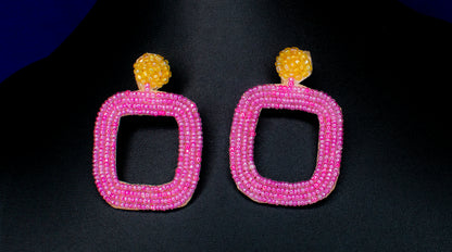 Ruhani Embroidered Earrings : Handmade