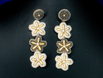 Shreya Embroidered Earrings : Handmade