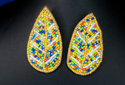 Lavanya Embroidered Earrings : Handmade