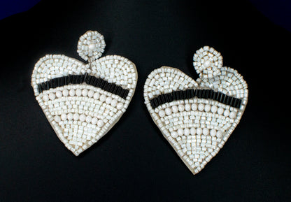 Sanjog Embroidered Earrings : Handmade