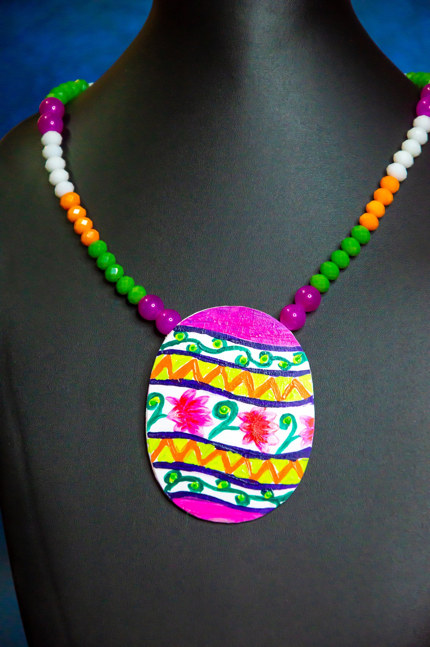 Handmade Jewellery - handpainted necklace