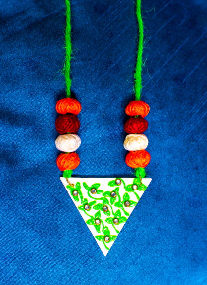 Fluorescent Necklace Set, Handpainted : Handmade