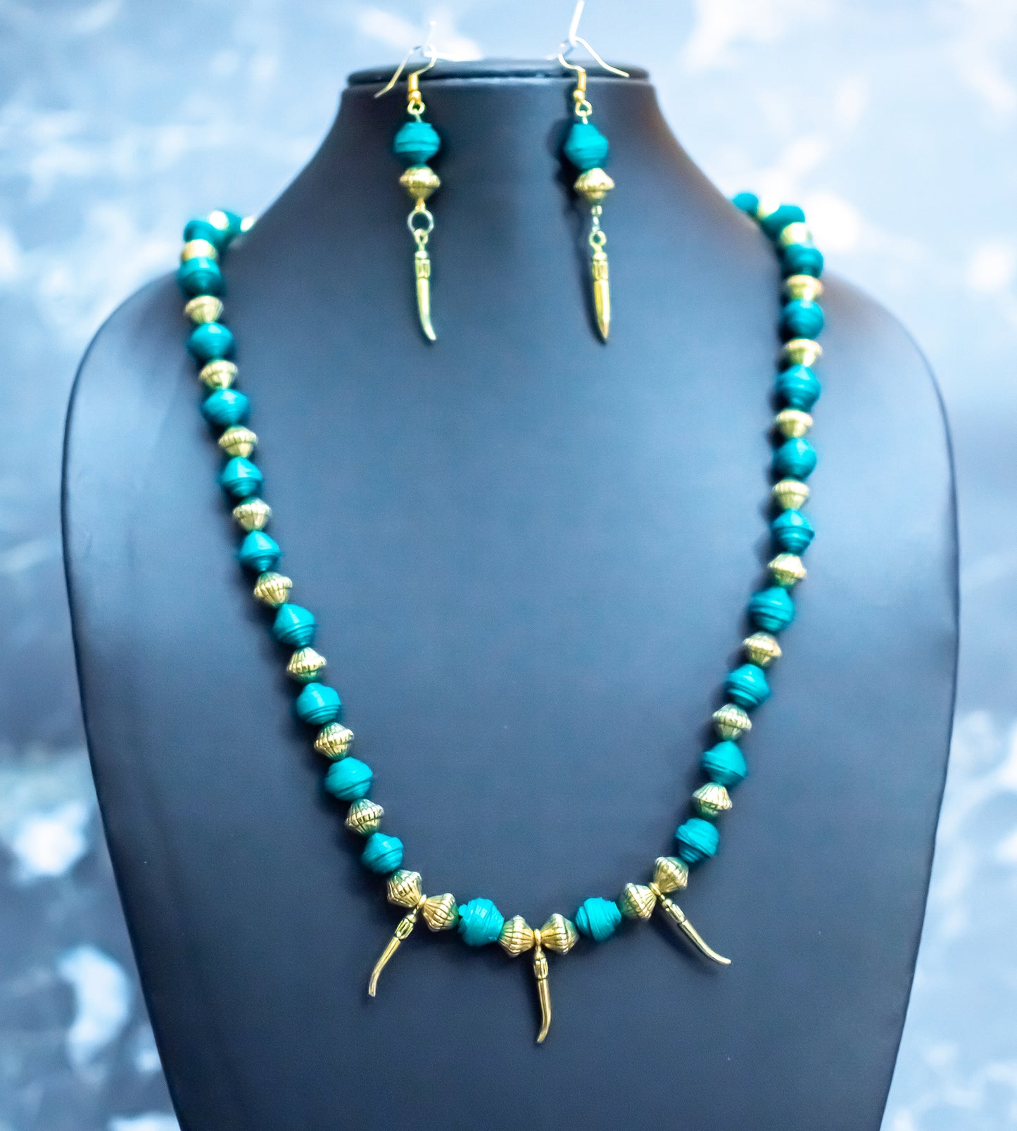 Handmade Jewellery - Handpainted Beads Set
