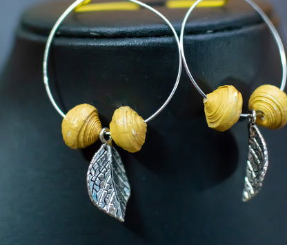 Sakshi Yellow Earrings : Handmade