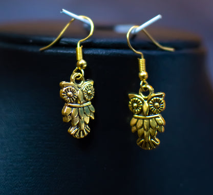 Owl Necklace set : Handmade