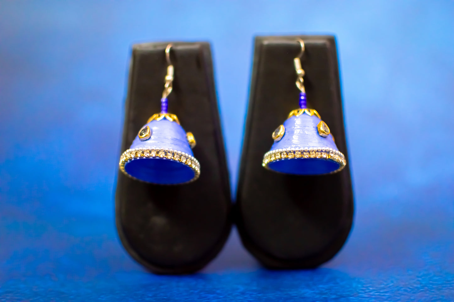 Handmade Jewellery - Lavender Jhumka Earrings