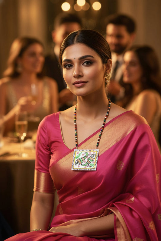 Handmade Jewellery - Handpainted Necklace